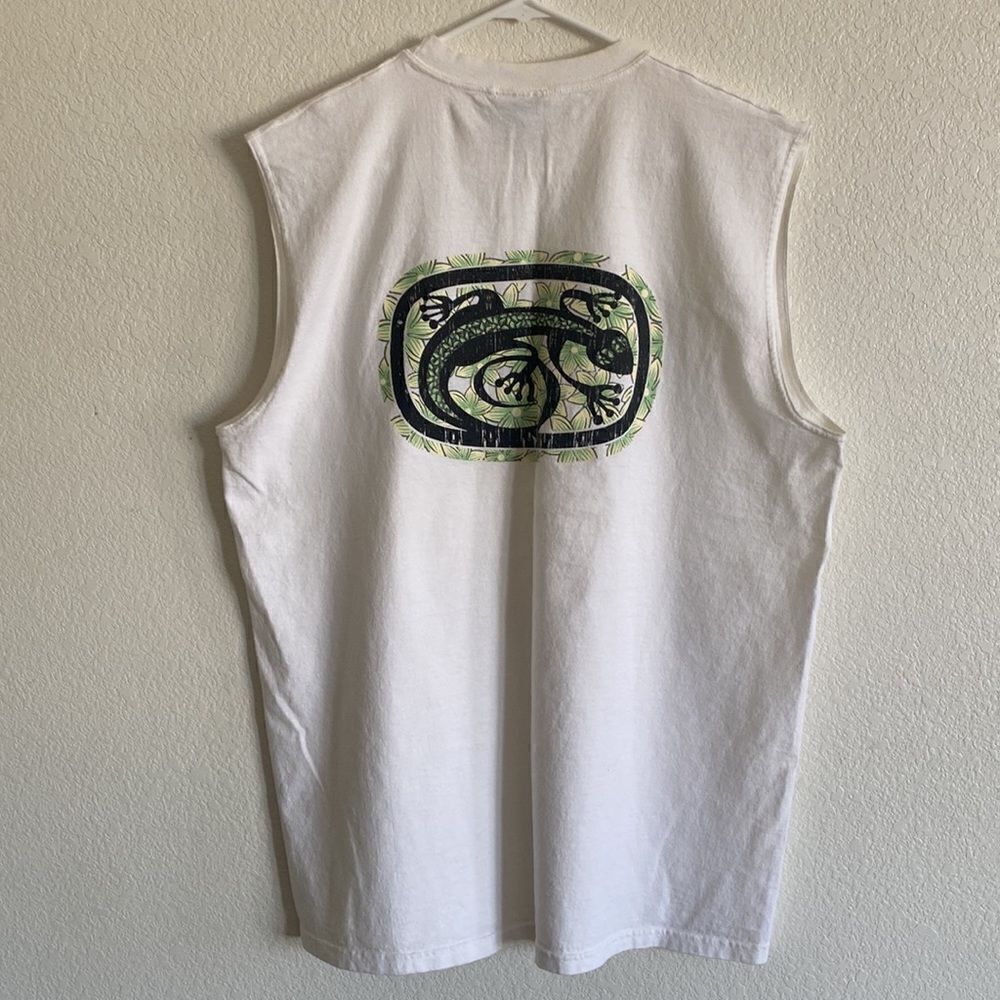 YATCHCLUB Men’s White 100% Cotton Sleeveless T Shirt Size XL - Picture 4 of 5